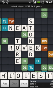 wordfreud is een scrabble app