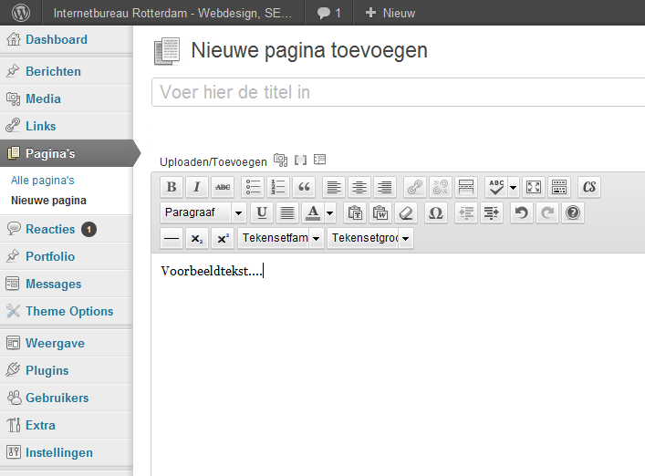 wordpress website laten maken